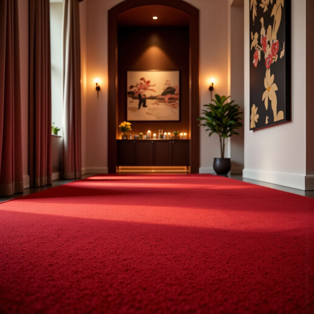 Chic red carpet for unique dining experience